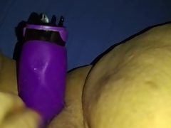 Masturbation with dildo
