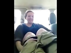 Massive butt flashed in car