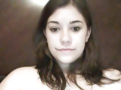 Hot big tits chick using rabbit