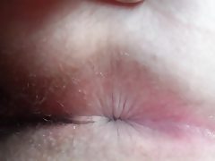 My bbw wife's winking her asshole while